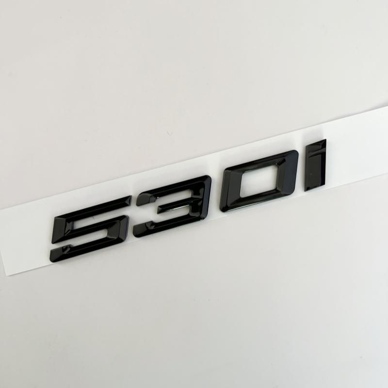 Car 3D ABS Trunk Letters Logo Badge Emblem Decal Sticker For BMW 5 series 520i 525i 528i 530i 535i 540i E39 E60 E61 F10 F11 G30