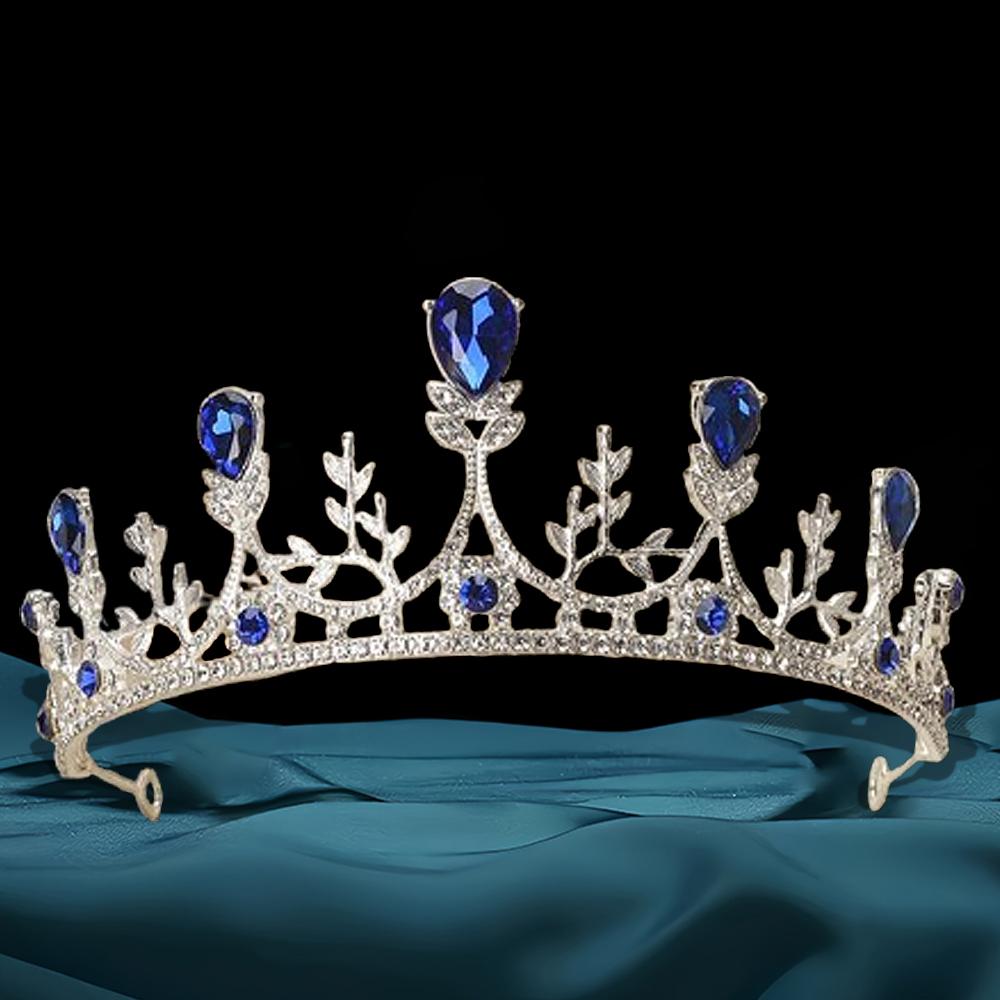 Gold Color Crystal Bridal Tiaras And Crowns Rhinestone Prom Diadem Headband Bridal Wedding Hair Accessories Zircon Crown Tiara
