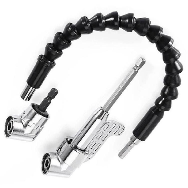 105 Degree Corner Extension Tool Adjustable Rotations 105 Degree Right Angle Drill Bit Adapter,Angled Screwdriver