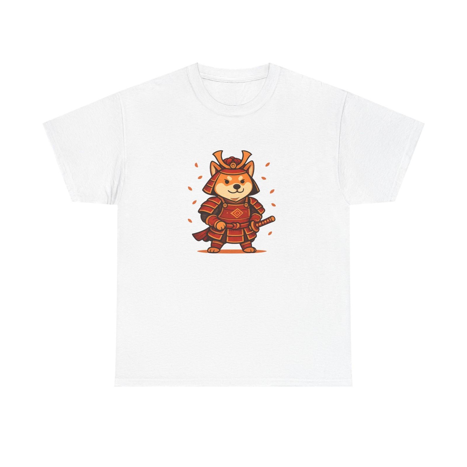 Unisex Adult T Shirt Samurai Shiba Inu Warrior Art S