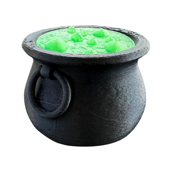 

Готический котел ведьмы подсвечник для чайной свечи смола декор на Хэллоуин с мерцающей светодиодной свечой языческие подарки для алтаря книжной полки 1pc