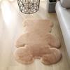 Faux Rabbit Fur Cartoon Animal Rug for Sofa, Bedside, Bay Window, Children's Room, Floor Mat, Door Mat