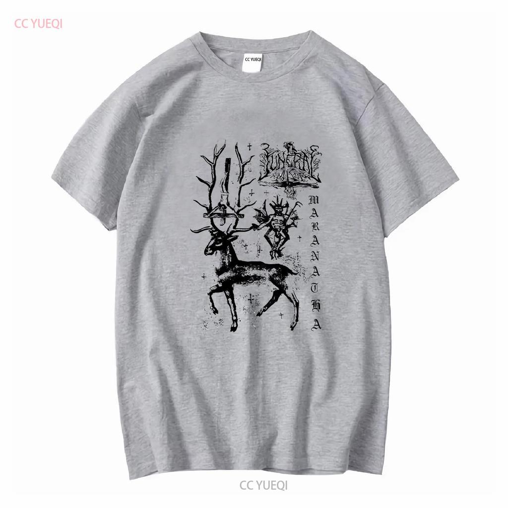 Funeral Mist Maranatha Tričko Bílé Plná Velikost S 5XL Oboustranné vintage Prané designové oblečení streetwear Unisex Všestranné