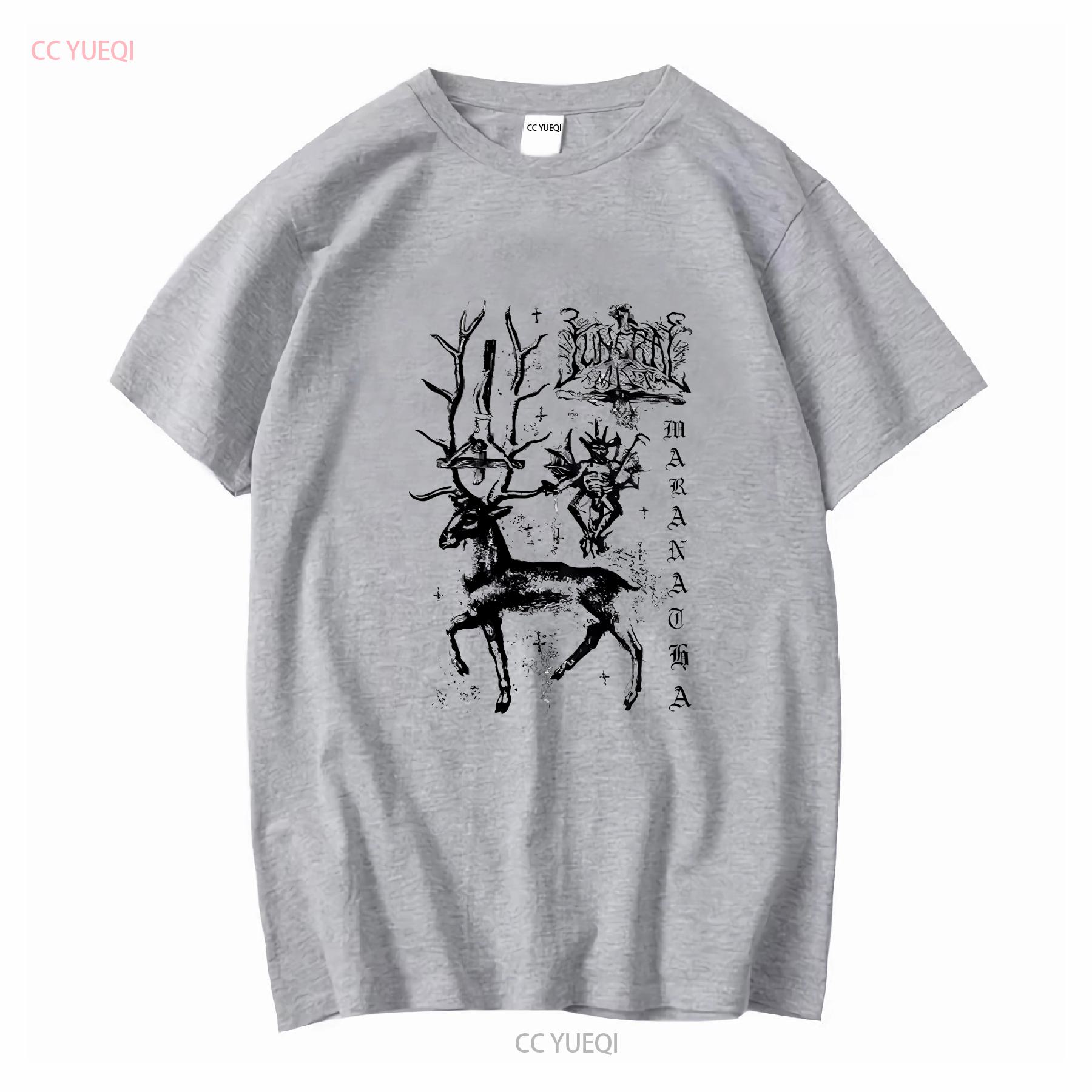 

Funeral Mist Maranatha T Shirt White Fullsize S 5XL Double Side vintage Washed designer clothes streetwear Unisex Versatile S