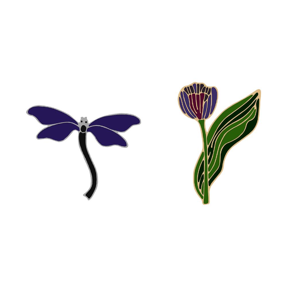 

2-4pcs Cartoon Food Cat Enamel Pins Cute Cup Kitten Plants Brooch Science Beaker Metal Spoon Badge Women Lapel Bag Jewelry Gifts