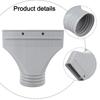 22x25x2cm Flat Hose Adapter Hose Connector High-Quality Plastic Long-Lasting Performance Minimal Height Effortless Setup