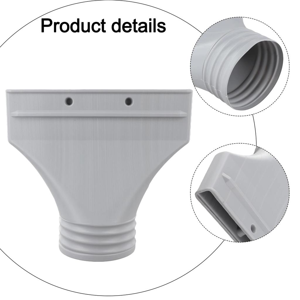 22x25x2cm Flat Hose Adapter Hose Connector High-Quality Plastic Long-Lasting Performance Minimal Height Effortless Setup