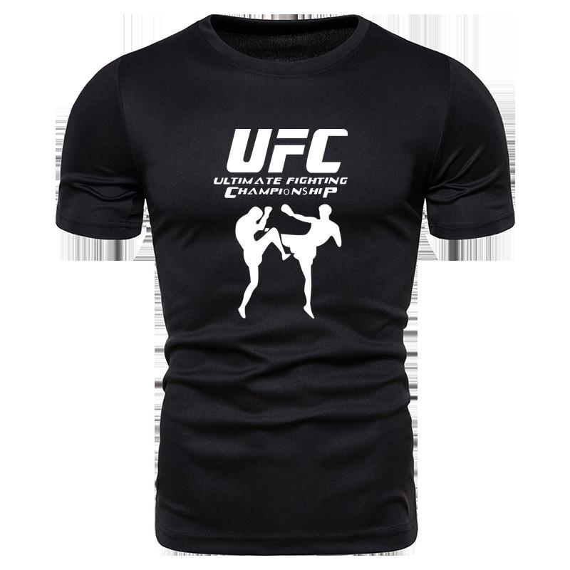 UrbanEdge 2025 UFC Zomer Heren Crew Neck Korte Mouw T-shirt - Europese & Amerikaanse Stijl M