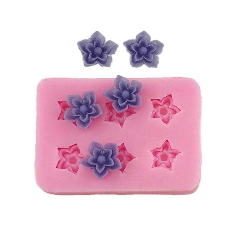 Wiederverwendbare blumenförmige Silikonform Wiederverwendbare Bastelformen Geeignet für handgefertigten Schmuck und Schreibtischdekorationen