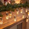 Christmas Decoration String Lights,Snow Globe Lights Battery Powered