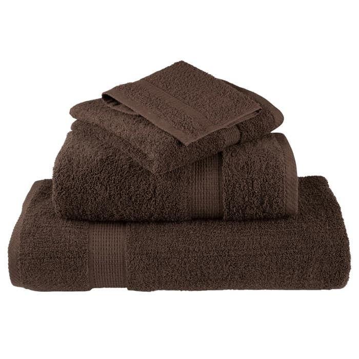 VidaXL Serviettes d'invité de Qualité Supérieure 4 pcs, Draps de Bain, Essuie-mains, Serviette de Visage Salle de Bain, 137231