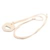 Eyewear Protector Glasses Lanyard Hanging Neck Strap Rope Leather Glasses Clip  Men