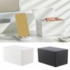 Transparent Flip Cotton Swab Box DIY Makeup Organizer Cotton Swab Storage Box  Office