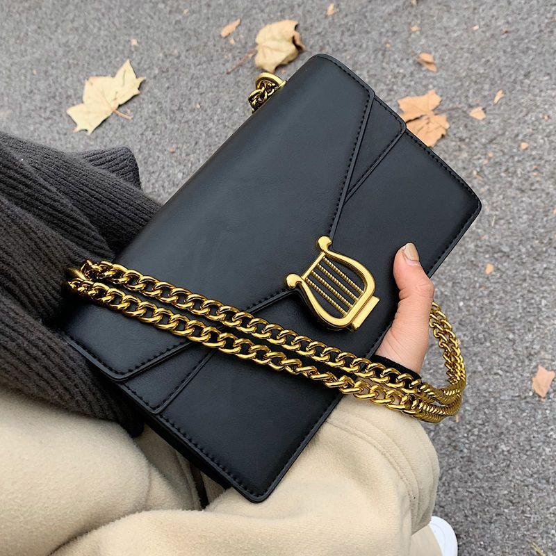 Dámský batoh Advanced Sense Malý design Sense Chain Messenger Bag Neformální retro taška přes rameno Jednoduché a všestranné čtvercové tašky