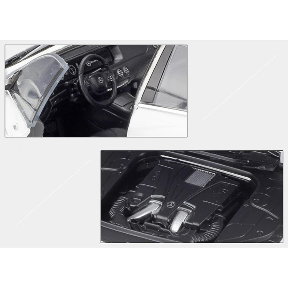Welly 1/24 Mercedes Benz S-Class S500 Alloy Car Model Diecast Metal Toy Vehicles Car Model High Simulation Collection Kids Gifts