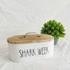 1PC Wooden Storage Box with Lid Bathroom for Storing Cosmetics Toiletries Family Kitchen Bathroom Storage Necessarys