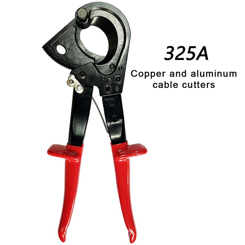 1Pc Hs-325A Cable Cutters Ratcheting Cable Cutters Heavy Duty For Electricians Cutting Aluminum Copper Soft Wire