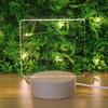 3D High-Transparency Atmosphere Night Light In Beech Wood with Uncarved Acrylic Board