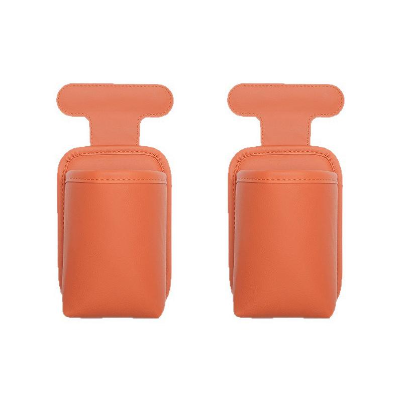 1/2pcs Car Door Cup Holder Organizer Leather Waterproof Drink Holder Storage Bag Universal Tidy Vehicle Interior Accessories
