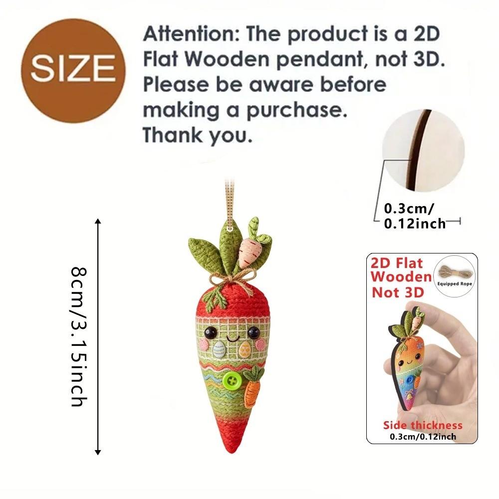 15PCS/30PCS 2D Design Easter Egg Decoration Hanging Ring Easter Egg Pendant  Spring Decoration