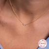 Fashion S925 Sterling Silver Wind 5 Cluster Round Geometric Diamond Women'S Clavicle Necklace