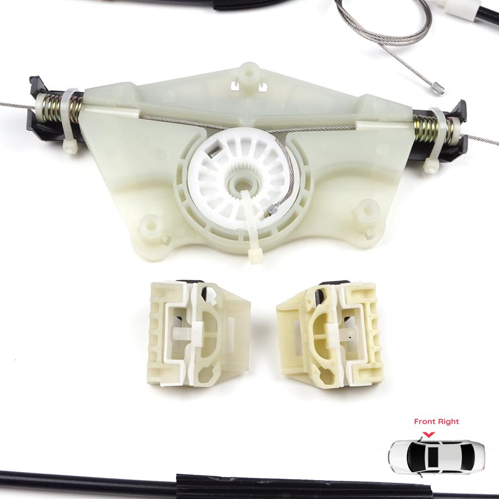 EWR124 Window Regulator Repair Kit Front Right Door for Seat Toledo MK2 1M2 1998-2004 Leon MK1 1M1 1999-2006 4/5 Door 1M0837462A