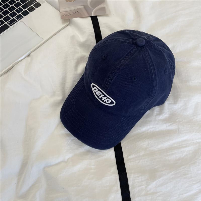 High Quality Hat Washed Cotton Cap Men and Women Couples Versatile Spring and Summer Letter Embroidery Soft Top Baseball Cap