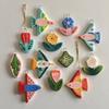 Edelstahl-Anhänger mit Vogel und Blume, DIY-Halskette, vergoldet