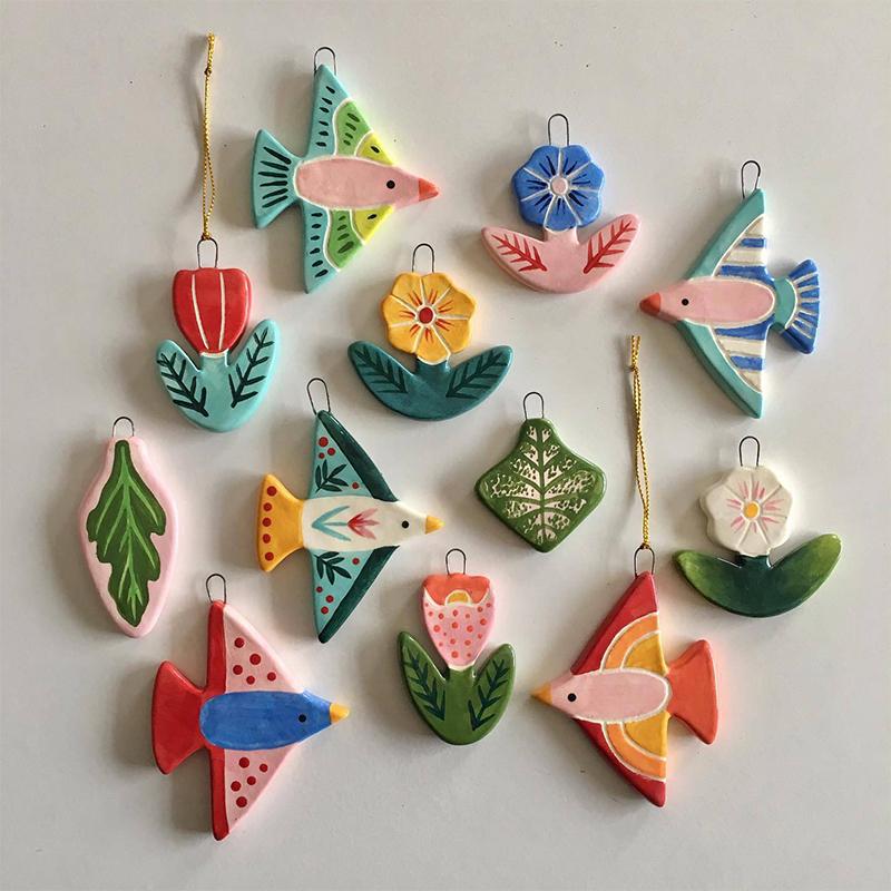 Edelstahl-Anhänger mit Vogel und Blume, DIY-Halskette, vergoldet