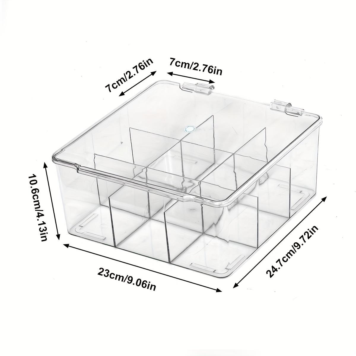 

1pc transparent/semi transparent black flip cover toy car model storage box, large capacity suitable for Hot Wheels display box прозорий