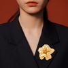 Women Brooch Double Layer Flower Design Brooch Pin Sweaters Collars Hats Bags Coats Scarves Versatile Accessory