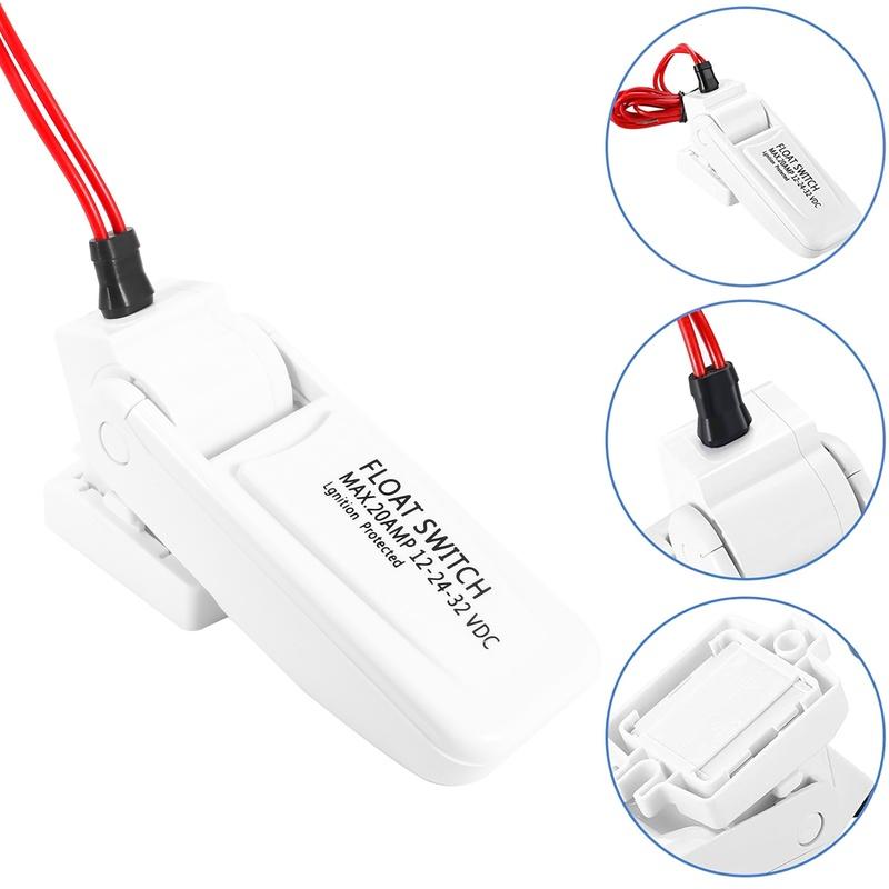 Bilge Pump Float Switch Automatic 12V 24V Or 32V For Boat Yacht Caravan Camping Marine Fishing Water Pump Auto ON/OFF-A87Q