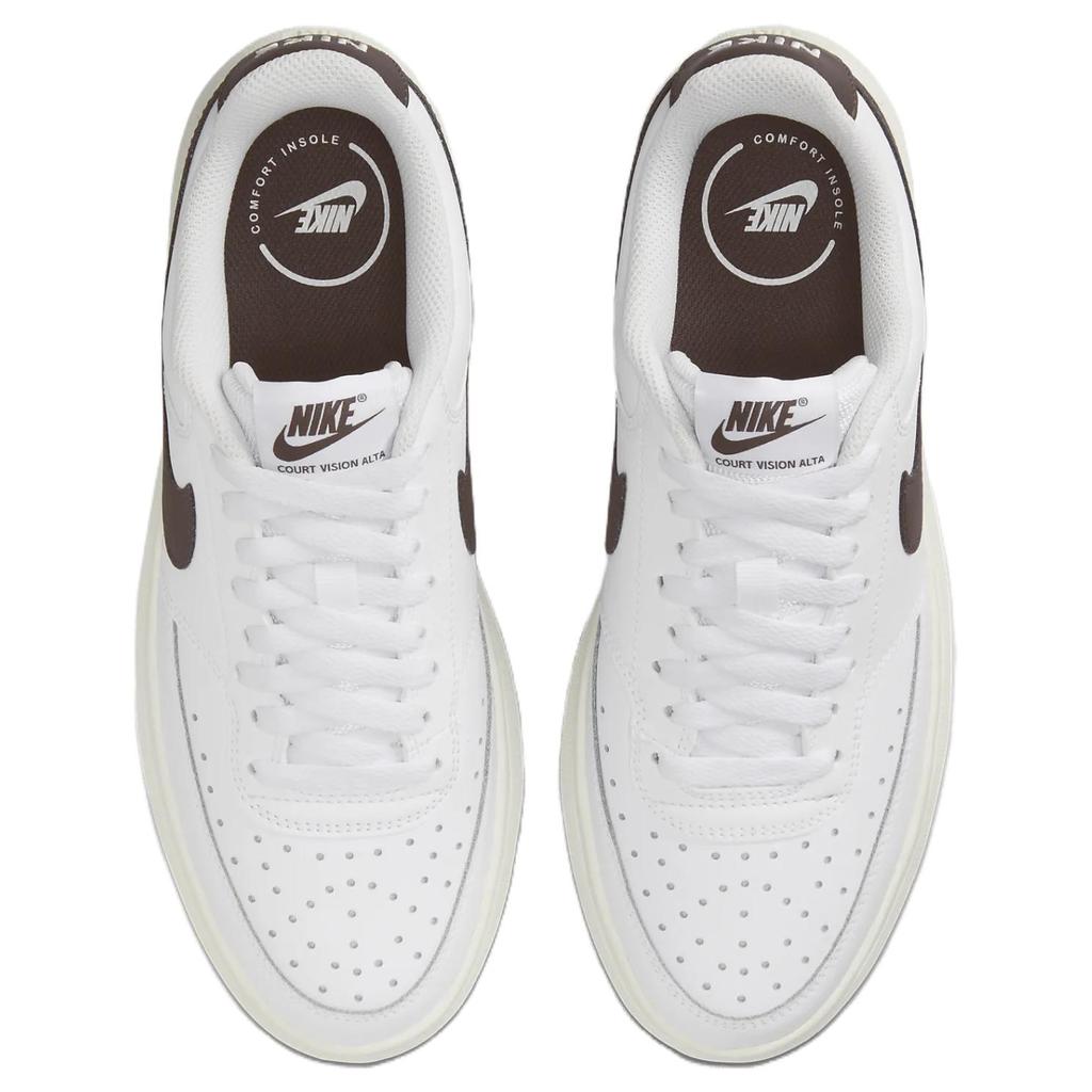 Nike Court Vision Alta White Baroque Brown Women Sneakers Sail DM0113-103