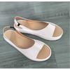 Fashion Women's Sandals  Peep Toe   Elegant Flat Shoes 2025  Ballet Flats Plus Size 42 43 Shoes Woman Orange White