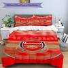 3pcs Duvet Cover Set (1*Duvet Cover + 2*Pillowcase, Without Core),football team Print Bedding Set, Bedroom Decor, All‑Season, Birthday Gift