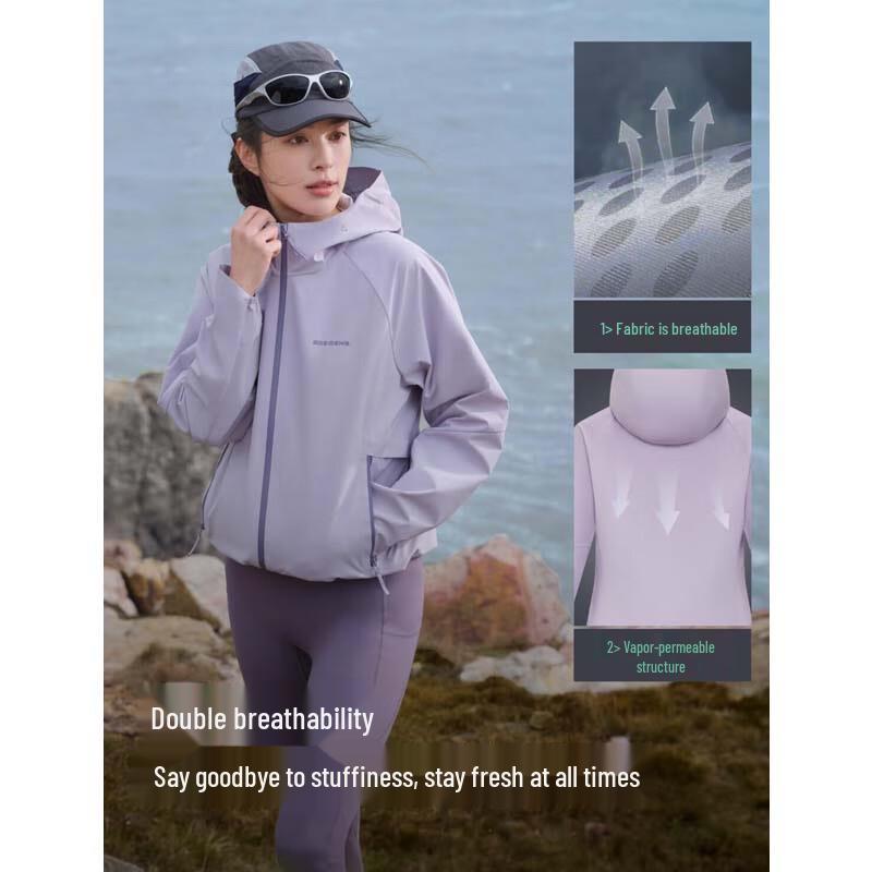 BOSIDENG B250512004 Outdoor Hooded Windproof Jacket