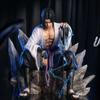 NARUTO Uchiha Sasuke Mantra Seal Action Figure Sitting Pose Pvc Model Statue Collection Decoration Toys Gift Ornaments
