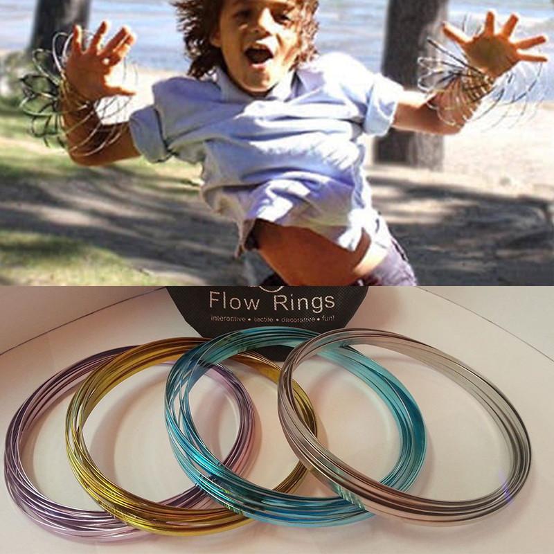 Hand Ring Magic Toy Iron Stress Relief Durable Adults Kids Creative Color Solid