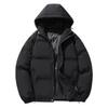 Men's Winter Hooded Puffer Coat - Hong Kong Style, Loose Fit, Plus Size Outerwear