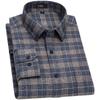 FIRS Men's Pure Cotton Brushed Plaid Long-Sleeve Shirt