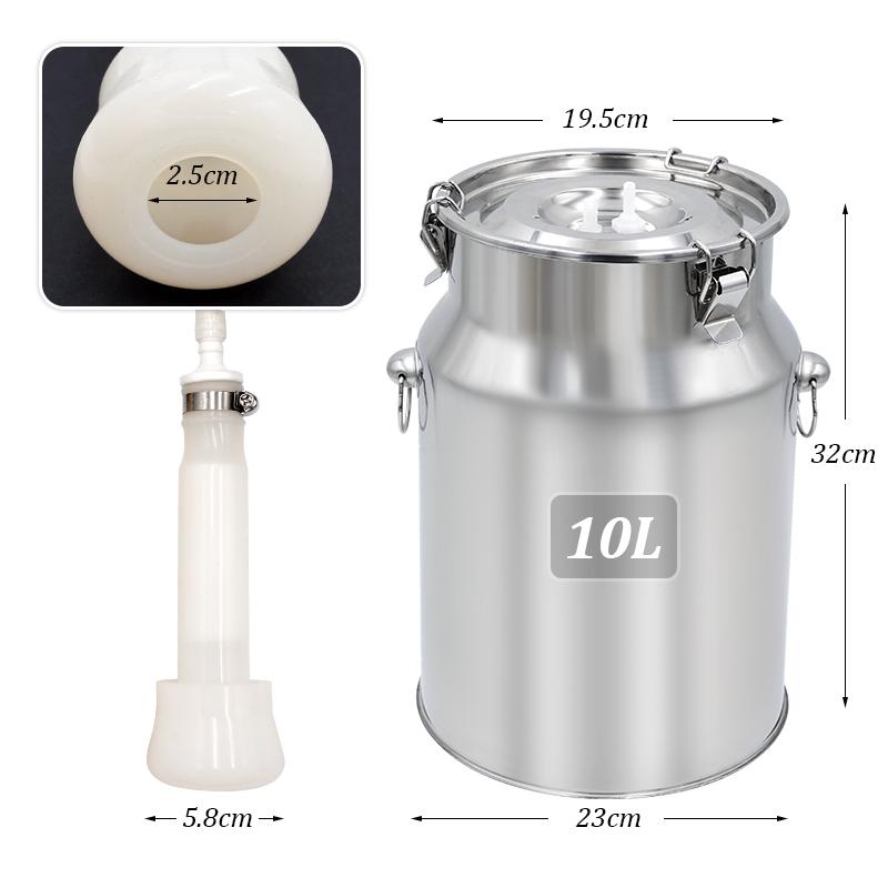 5L/10L Dojicí stroj Elektrický dojicí stroj Farma Kráva Koza Ovce Vakuová pumpa Nádoba Farma Chovatelské vybavení Nastavení intenzity