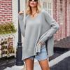 Dames Trui V-hals Grote Maat Mode Breigoed Sexy Pullover