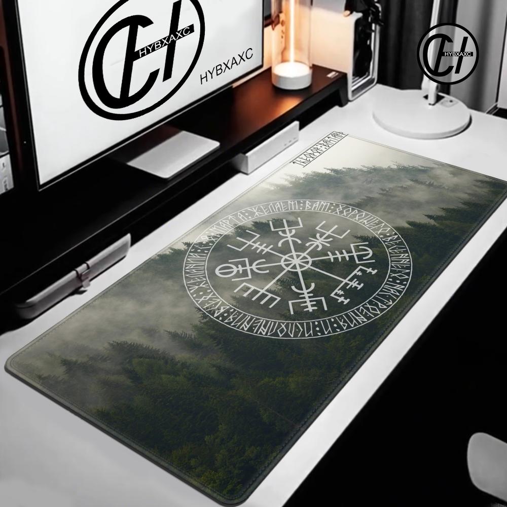 VikingVegvisir Logo Mousepad INS Tide Large Thickened Mouse Pad Oversized Gaming Keyboard Notebook Table Mat for PC Computer