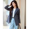 TERRE BLEUE Women's Double-Breasted Blazer