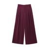 2025 Spring Women's Double-Breasted Suit Jacket & Pleated Pants Set