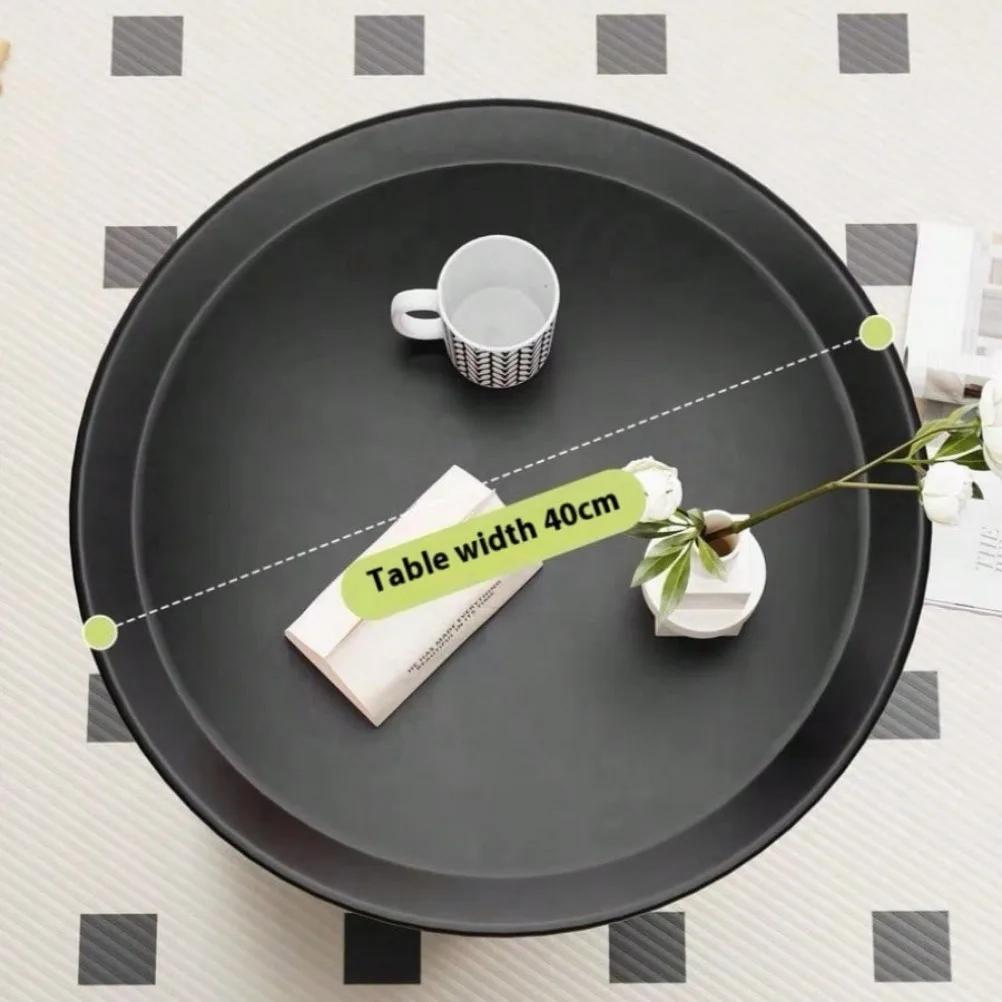 Storage Coffee Table Creative Covered Small Round Table Living Room Small Round Table Storage Rack Bedroom Bedside Table