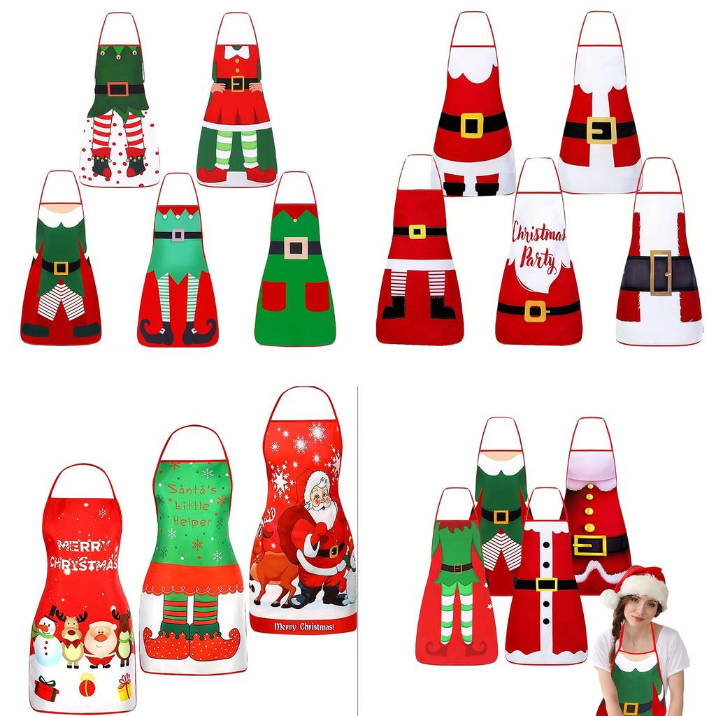 Weihnachts Kreatives Lustiges Wasserdichtes Schürzen-Set Für Küche Kochen Geschenk Für Erwachsene