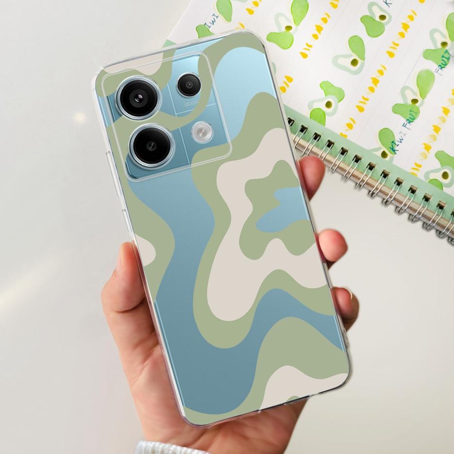 For Xiaomi Poco X6 5G Case Luxury Painted Cover Clear Silicone Phone Case For Xiaomi Poco X6 Pro PocoX6 X6Pro Soft Fundas Bumper