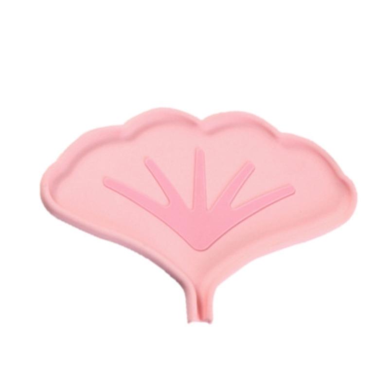 

1PC Leaf Shape Silicone Soap Dish, Drainage Soap Holder for Shower, Portable Travel Soap Case, Home and Outdoor Use