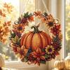 1 Set Acrylic Diamond Art Kits Pumpkin Design Diamond Painting Hanging Ornament  Tree Decoration